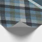 Blue Tartan Wrapping Paper Geschenkpapier (Ecke)