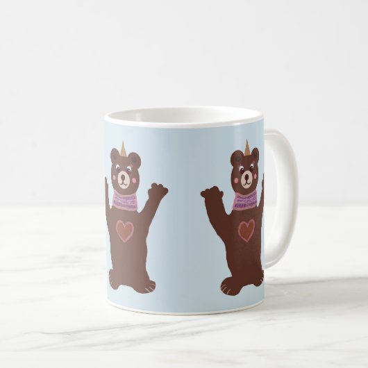 Blue Tasse Bear Party (VorderseiteRechts)