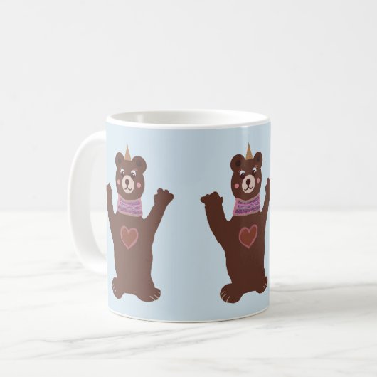 Blue Tasse Bear Party (Vorderseite Links)