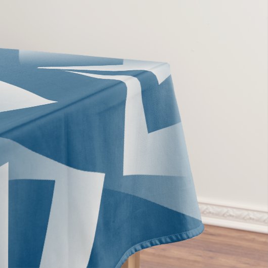 Blue Teal geometry Tischdecke (Beispiel)