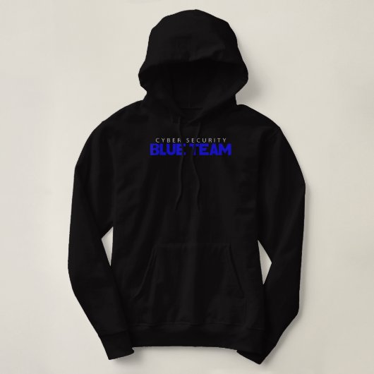 Blue Team Cyber Security Hacker Hoodie (Design vorne)