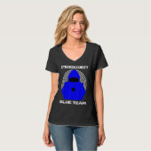 Blue Team Cybersecurity Hacking Ethical Hacker Cyb T-Shirt (Vorderseite Vollansicht)