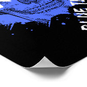 Blue Team Skull Poster (Ecke)