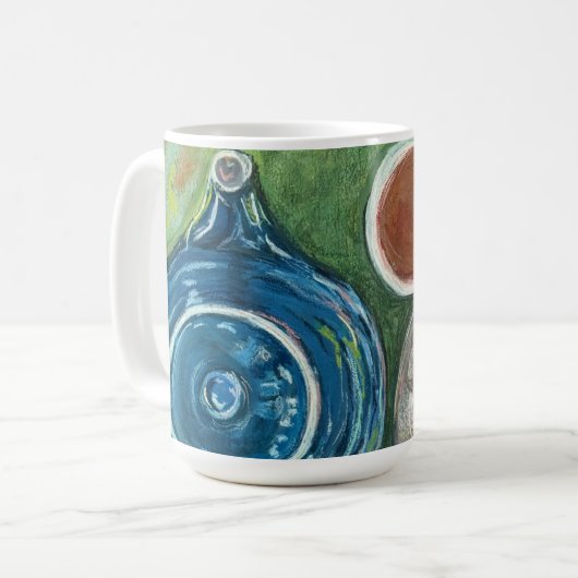 Blue Teapot and Chai Artwork Kaffeetasse (Vorderseite Links)