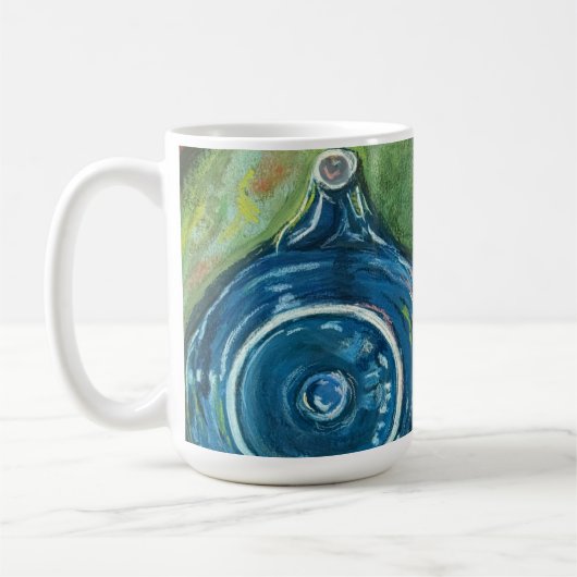 Blue Teapot and Chai Artwork Kaffeetasse (Links)