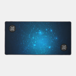 Blue Tech Beruflich Desk Mat Mouse Pad Schreibtischunterlage