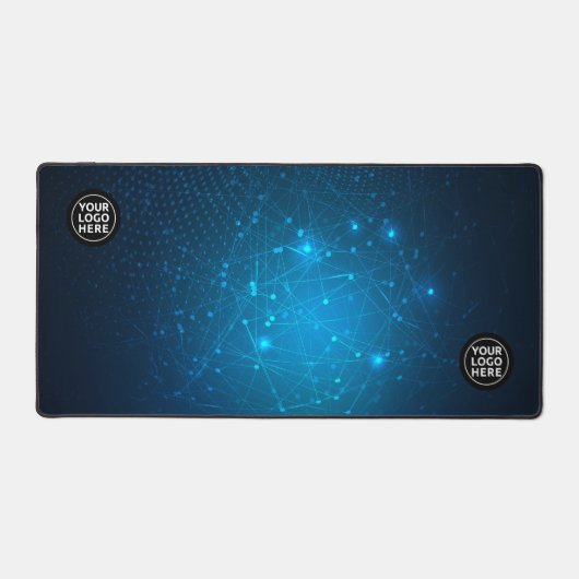 Blue Tech Beruflich Desk Mat Mouse Pad Schreibtischunterlage (Vorderseite)
