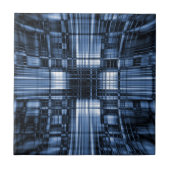 Blue-Tech-Linien Fliese (Vorderseite)