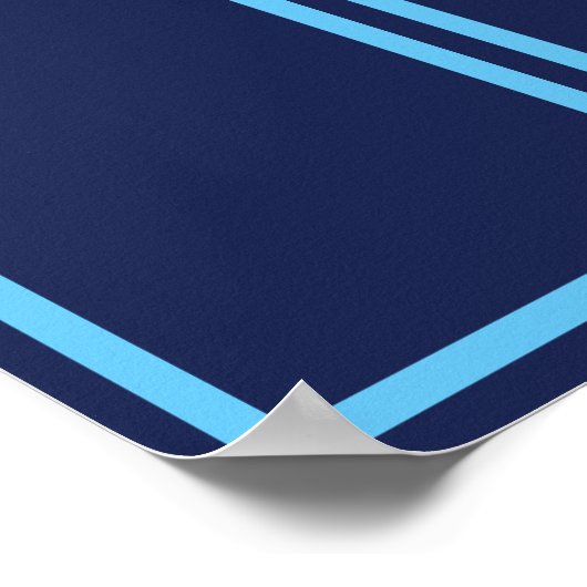 Blue Techno Mitarbeiter des Monats Foto-Anzeige Poster (Ecke)