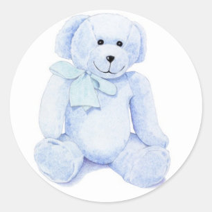 Blue Teddy Bär Aufkleber