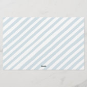 Blue Teddy Bär Baby Dusche Ratschläge Wünsche Kart Briefpapier (Rückseite)