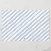 Blue Teddy Bär Baby Dusche Wünsche Karte (Rückseite)