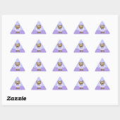 Blue Teddy Bar Fairy Princess Triangle Stickers (Blatt)