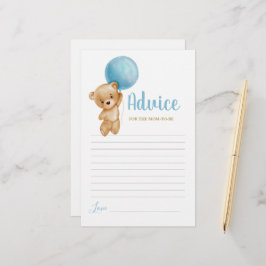Blue Teddy Bären Ratschlag für die Mama als Karte