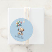 Blue Teddy Bear Baby Dusche Danke Geschenkanhänger (Beispiel)