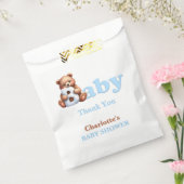 Blue Teddy Bear Baby Dusche Danke Geschenktütchen (Versiegelt)