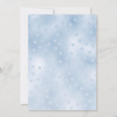 Blue Teddy Bear Baby Dusche Einladung (Rückseite)