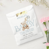 Blue Teddy Bear Baby Dusche Gefallen Taschen Geschenktütchen (Versiegelt)
