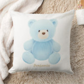 Blue Teddy Bear Baby Duschgeschenk Kissen (Decke)