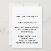 Blue Teddy Bear Baby Shower Invitation | Baby Boy  Einladung (Rückseite)