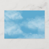 Blue Teddy Bear Balloons Bücher für Baby Begleitkarte (Rückseite)