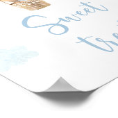 Blue Teddy Bear Balloons Kinderdusche Leckereien U Poster (Ecke)