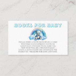 Blue Teddy Bear Books for Baby Begleitkarte