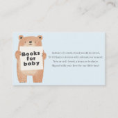 Blue Teddy Bear Books for baby Request Begleitkarte (Vorderseite)