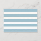 Blue Teddy Bear Boy Babydusche Windelwindeln Begleitkarte (Rückseite)