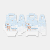 Blue Teddy Bear Clouds Balloon Babydusche Geschenkschachtel (Ungefaltet)