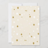 Blue Teddy Bear Clouds Einladung (Rückseite)