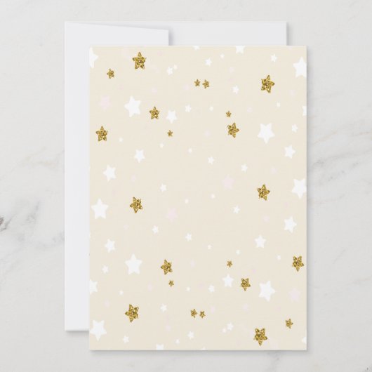 Blue Teddy Bear Clouds Einladung (Rückseite)