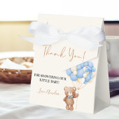 Blue Teddy Bear Danke Balloon Baby Dusche Geschenkschachtel