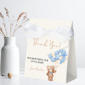 Blue Teddy Bear Danke Balloon Baby Dusche Geschenkschachtel