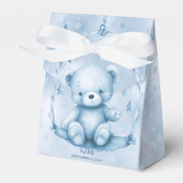 Blue Teddy Bear Favor Box Geschenkschachtel