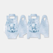 Blue Teddy Bear Favor Box Geschenkschachtel (Ungefaltet)