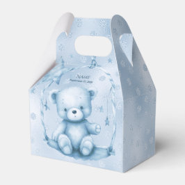 Blue Teddy Bear Favor Box Geschenkschachtel