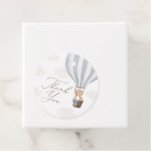 Blue Teddy Bear Hot Air Ballon Babydusche Geschenkanhänger (Beispiel)