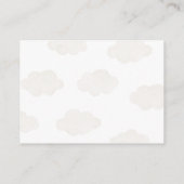 Blue Teddy Bear Hot Air Ballon Display Dusche Begleitkarte (Rückseite)