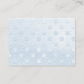 Blue Teddy Bear in Basket Baby Dusche Begleitkarte (Rückseite)