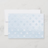 Blue Teddy Bear in Basket Danke Karte (Rückseite)