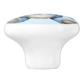 Blue Teddy Bear Keramikknauf (Seitenansicht)