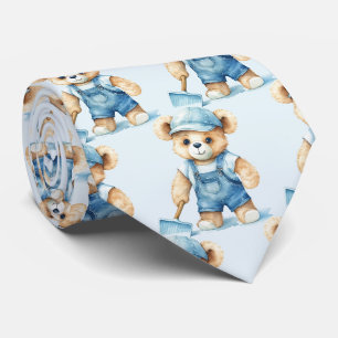 Blue Teddy Bear Krawatte