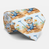 Blue Teddy Bear Krawatte (Gerollt)