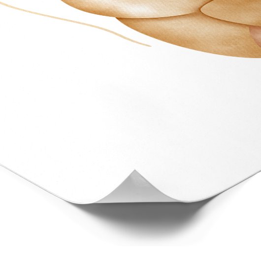 Blue Teddy Bear Momosa Bar Boy Schild (Ecke)