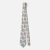 Blue Teddy Bear Neck Tie Krawatte (Vorderseite)