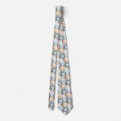 Blue Teddy Bear Neck Tie Krawatte (Rückseite)