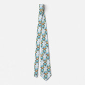 Blue Teddy Bear Neck Tie Krawatte (Rückseite)
