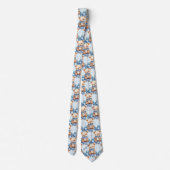 Blue Teddy Bear Neck Tie Krawatte (Rückseite)