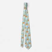 Blue Teddy Bear Neck Tie Krawatte (Rückseite)